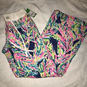 NWT Lilly Pulitzer Beach Pant In Palm Reader